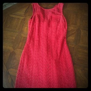 Red SAKS FIFTH AVE black label dress! size 2